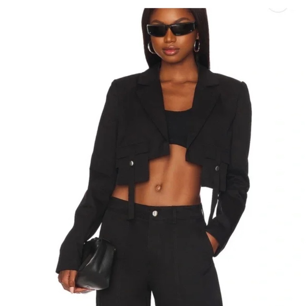 By.Dylan Black Crop Jacket / Blazer XS